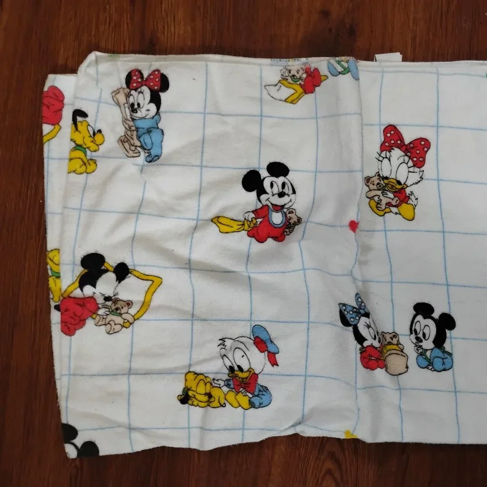 Vintage Dundee Disney Mickey Mouse Baby Bedding Receiving Blanket